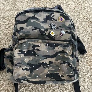 Camouflage Backpack with Pins
